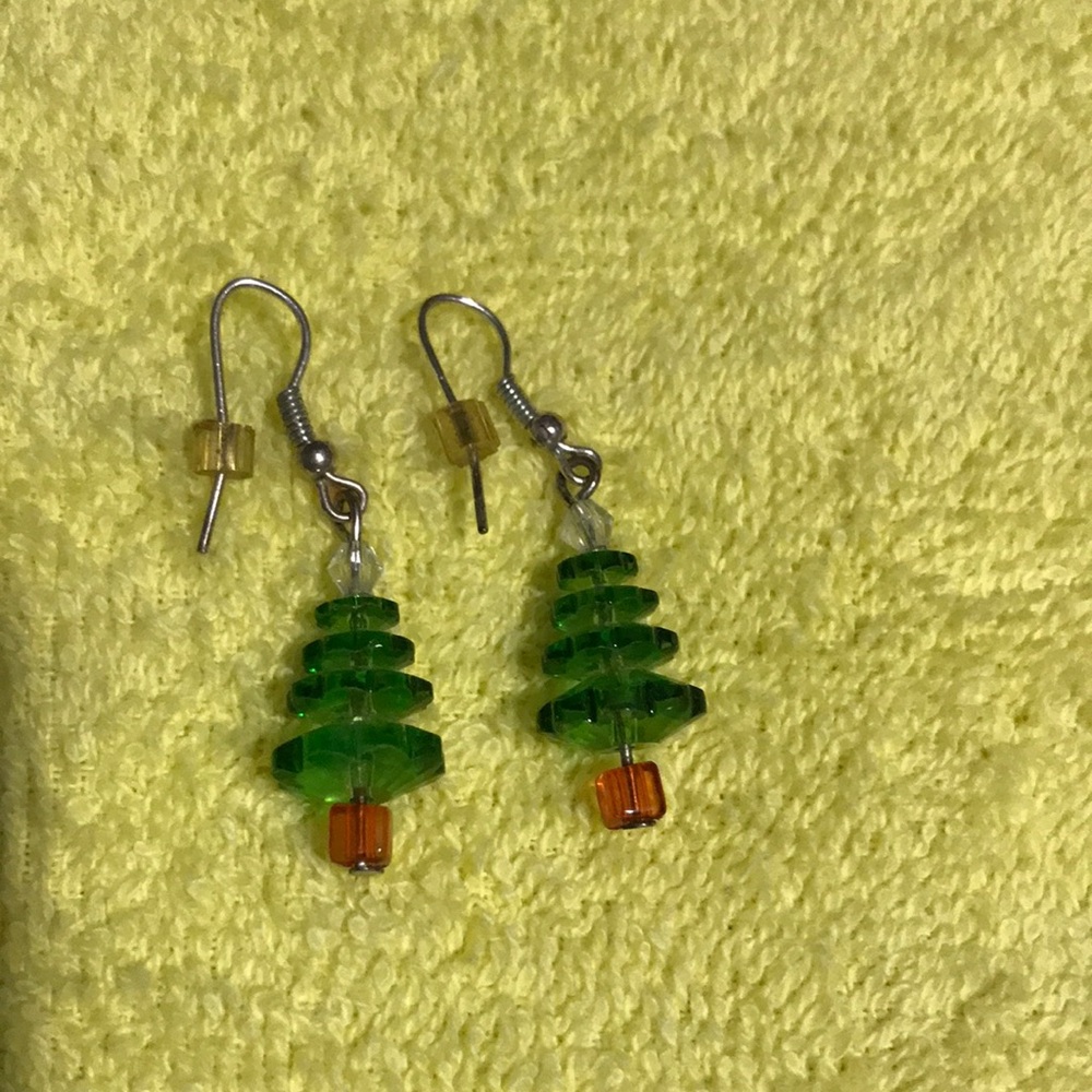 Swarovski Crystal Bead Tree earrings.